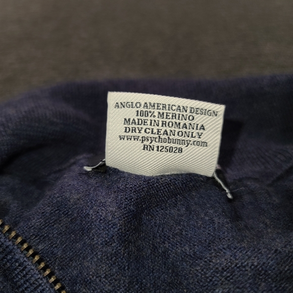 Psycho Bunny Merino Quarter zip